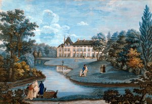 Vue de la façade et du parc du château de Malmaison - Regina Catherine Carey