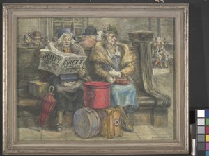 Hauptmann doit mourir (tempera à l