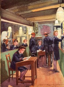 Salle de contrôle du Service national des incendies britannique en temps de guerre, Seconde Guerre mondiale