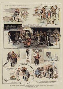 Un épisode de la progression de trois pèlerins des derniers jours, Tiddler, Tigg et Tallboys (chromolitho) - Reginald Thomas Cleaver