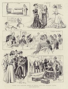 Notes sur les hôtels et pensions à Milan et sur les lacs italiens (litho) - Reginald Thomas Cleaver