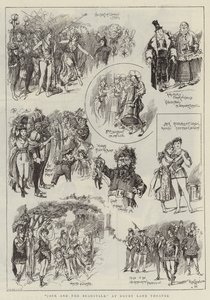 "Jack and the Beanstalk" au théâtre Drury Lane (gravure) - Reginald Thomas Cleaver