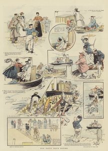 La sortie des jours heureux (chromolitho) - Reginald Thomas Cleaver