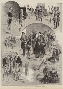 Personnalités au salon (litho) - Reginald Thomas Cleaver
