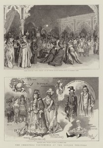 Les pantomimes de Noël aux théâtres de Londres (gravure) - Reginald Thomas Cleaver