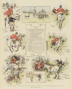 Le sportif cockney et sa monture engagée, du point de vue du cheval (chromolitho) - Reginald Thomas Cleaver