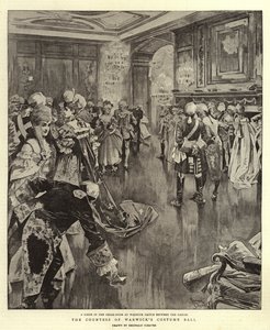 Le bal costumé de la comtesse de Warwick (litho) - Reginald Thomas Cleaver