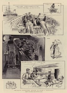 Les manœuvres navales, études à bord d