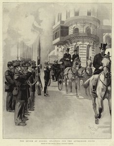 La Reine à Cimiez, au départ de la promenade de l
