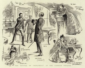 La reprise de "Diplomatie" au Garrick Theatre (litho) - Reginald Thomas Cleaver