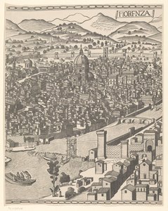 Vue de Florence (partie centrale) - Reichsdruckerei