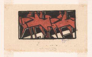 Cavaliers à cheval - Reijer Stolk (signed by artist)