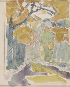 Sentier forestier en automne