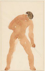 Homme nu debout