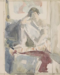 Femme assise dans un intérieur - Reijer Stolk