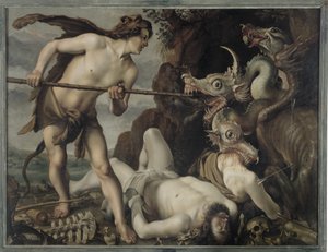 Cadmus tuant le dragon
