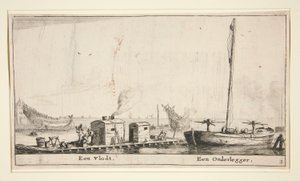 Deux bateaux (Een Vlodt, Een Onderlegger) - Reinier Nooms