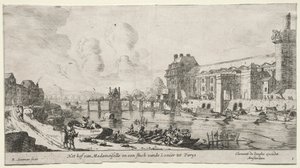 Vues de Paris : Vue du Louvre et des Tuileries