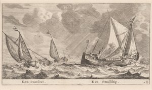 Un Damschuit et un "Smalschip" - Reinier Nooms, called Zeeman