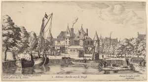 Nieuwmarkt avec St. Anthoniswaag - Reinier Nooms, called Zeeman