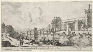 Vues de Paris : Vue du Louvre et des Tuileries