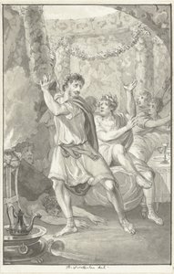Lucius Aemilius Sejanus sauve la vie de Tibère - Reinier Vinkeles (I)