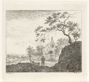 Paysage avec figures - Reinierus Albertus Ludovicus baron van Isendoorn à Blois