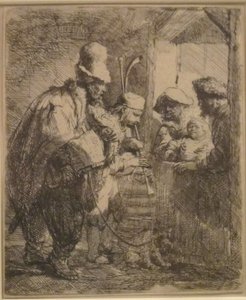Les musiciens ambulants - Rembrandt