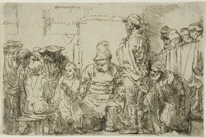 Christ assis disputant avec les docteurs