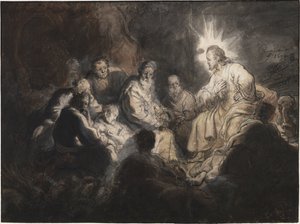 Christ et ses disciples dans le jardin de Gethsémani - Rembrandt Harmensz. van Rijn