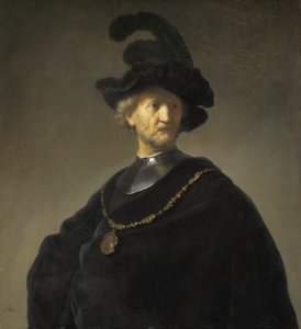 Vieil homme avec une chaîne en or - Rembrandt van Rijn