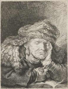 Vieille femme dormant - Rembrandt van Rijn