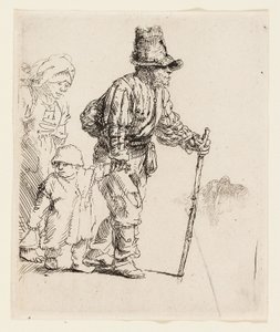 Famille paysanne en déplacement, vers 1652 - Rembrandt Harmensz. van Rijn