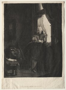 Portrait de Jan Six (eau-forte) - Rembrandt Harmensz. van Rijn