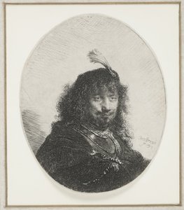 Rembrandt avec un chapeau à plumes, 1634