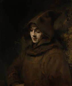 Le fils de Rembrandt, Titus, en habit de moine - Rembrandt van Rijn