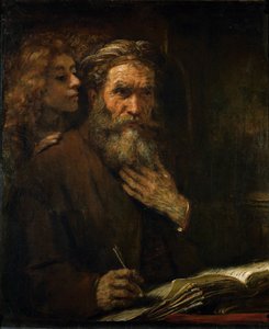 Saint Matthieu inspiré par un ange ... - Rembrandt Harmensz. van Rijn