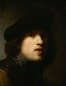 Autoportrait, c.1629 - Rembrandt Harmensz. van Rijn