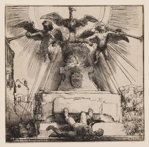 Le Phénix ou La Statue Renversée - Rembrandt Harmensz. van Rijn