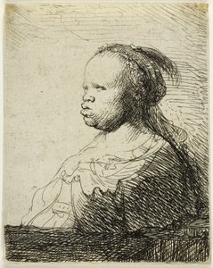 La Négresse blanche, c.1630 - Rembrandt Harmensz. van Rijn