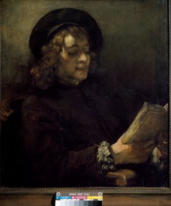 Titus lisant. Peinture de Harmenszoon van Rijn dit Rembrandt (1606-1669), vers 1656. Huile sur toile. Dim : 70,5x64cm. Vienne, Kunsthistorisches Museum
