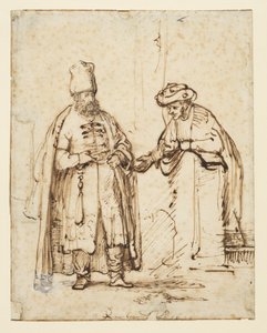 Deux hommes en discussion, 1641 - Rembrandt van Rijn