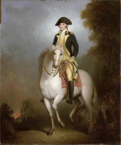 Portrait équestre de George Washington - Rembrandt Peale