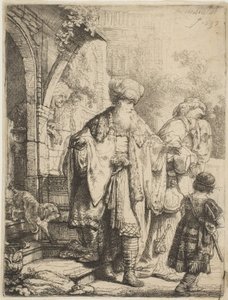 Abraham chassant Agar et Ismaël, 1637