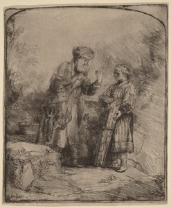 Abraham et Isaac - Rembrandt van Rijn