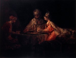 Assuérus, Haman et Esther, 1660