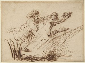 Apollon et Daphné - Rembrandt van Rijn