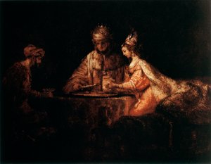 Assuérus, Haman et Esther, 1660