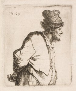 Paysans avec les mains dans le dos - Rembrandt van Rijn