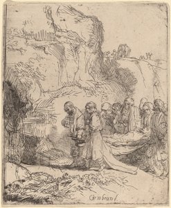 Christ Porté au Tombeau - Rembrandt van Rijn